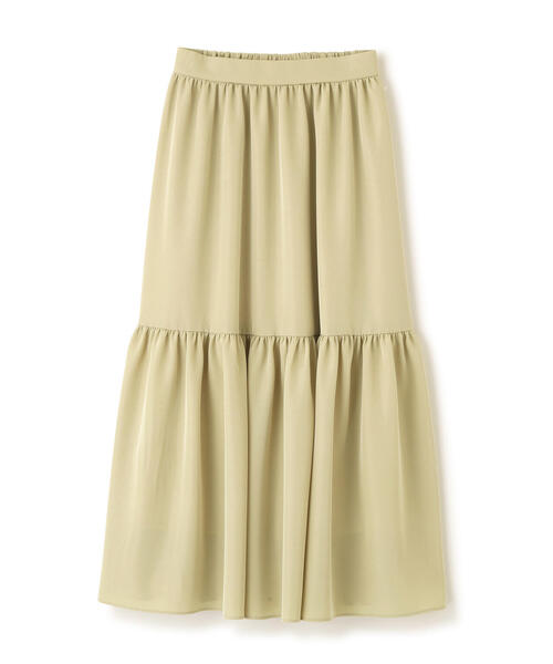 PROPORTION BODY DRESSING(プロポーションボディドレッシング)の「ニュアンスサテンティアードスカート / 1216120202(スカート・レディース・ホワイト系その他/イエロー/パープル・P/S/MEDIUM)」の18枚目の写真