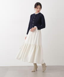 PROPORTION BODY DRESSING | ニュアンスサテンティアードスカート / 1216120202(スカート)