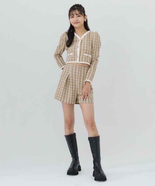 REDYAZEL（レディアゼル）の「カットツイードセットアップ（セットアップ・レディース・ベージュ系その他6・FREE）」の6枚目の写真