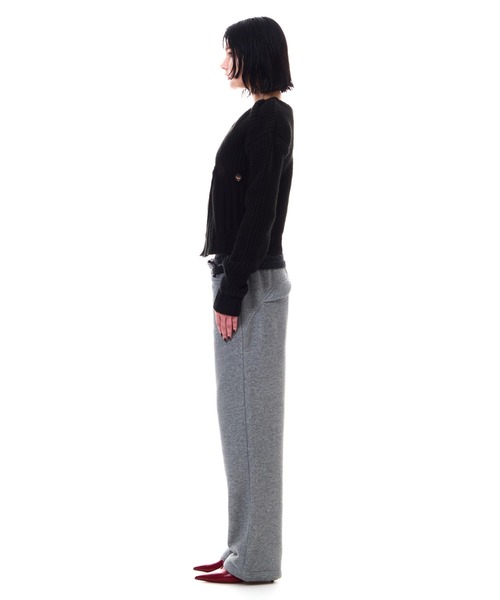 BEEDEN（ビーデン）の「TUCK DESIGN V NECK KNIT C/D（カーディガン/ボレロ・レディース・ブラック/グレー・FREE）」の15枚目の写真