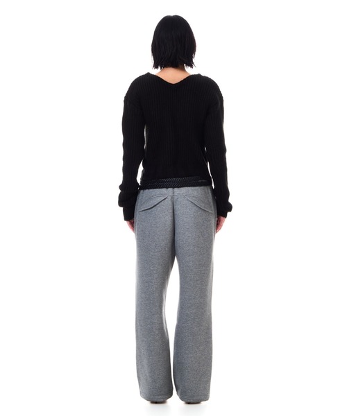 BEEDEN（ビーデン）の「TUCK DESIGN V NECK KNIT C/D（カーディガン/ボレロ・レディース・ブラック/グレー・FREE）」の17枚目の写真