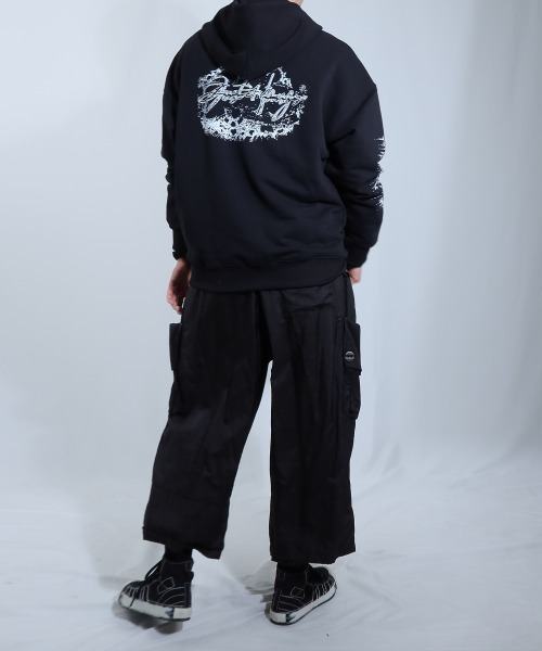 JUSTHANG（ジャストハング）の「ヘンズオブアイズ フードジップアップ [ブラック]（パーカー・メンズ・その他・LARGE/X-LARGE）」の3枚目の写真