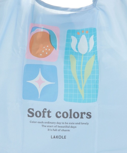 LAKOLE（ラコレ）の「【入園入学にも】[FRUITS AND BLOOM]エコバッグ / 611201（エコバッグ/サブバッグ・レディース・ライトグリーン/イエロー/パープル/ライトブルー・FREE）」の16枚目の写真