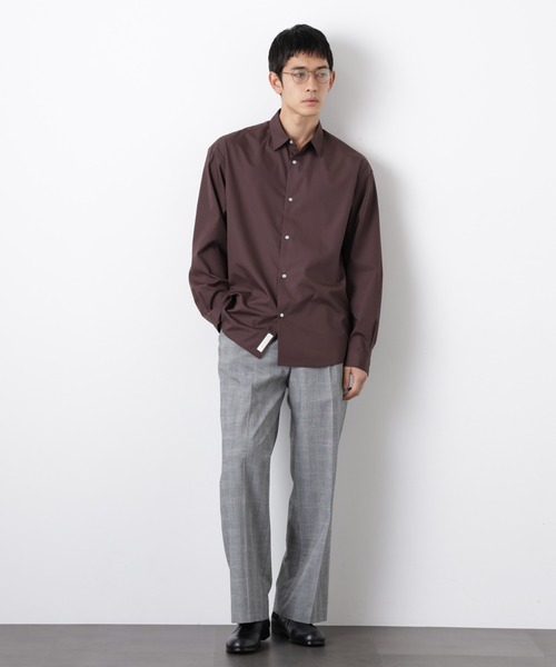 NANO universe（ナノユニバース）の「「大人のワイドシャツ」レギュラーカラー 長袖（シャツ/ブラウス・メンズ・ライトイエロー/ライトブラウン/ミント・L/M）」の8枚目の写真