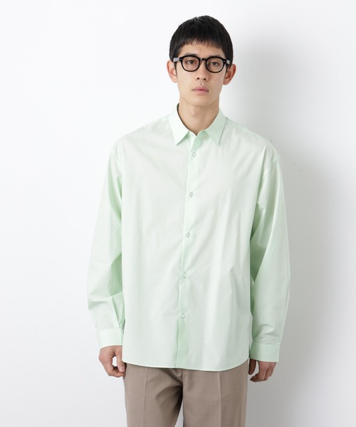 NANO universe（ナノユニバース）の「「大人のワイドシャツ」レギュラーカラー 長袖（シャツ/ブラウス・メンズ・ライトイエロー/ライトブラウン/ミント・L/M）」の11枚目の写真