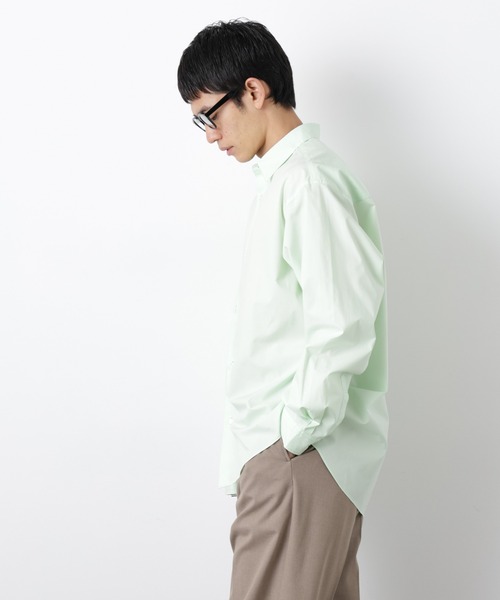 NANO universe（ナノユニバース）の「「大人のワイドシャツ」レギュラーカラー 長袖（シャツ/ブラウス・メンズ・ライトイエロー/ライトブラウン/ミント・L/M）」の13枚目の写真