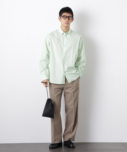 NANO universe（ナノユニバース）の「「大人のワイドシャツ」レギュラーカラー 長袖（シャツ/ブラウス・メンズ・ライトイエロー/ライトブラウン/ミント・L/M）」の14枚目の写真