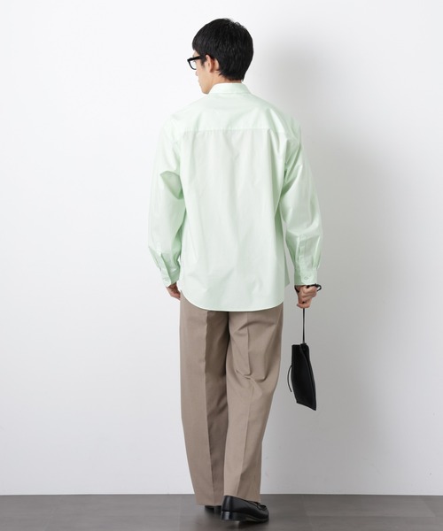 NANO universe（ナノユニバース）の「「大人のワイドシャツ」レギュラーカラー 長袖（シャツ/ブラウス・メンズ・ライトイエロー/ライトブラウン/ミント・L/M）」の17枚目の写真