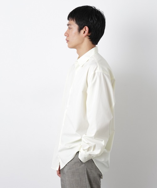 NANO universe（ナノユニバース）の「「大人のワイドシャツ」レギュラーカラー 長袖（シャツ/ブラウス・メンズ・ライトイエロー/ライトブラウン/ミント・L/M）」の19枚目の写真