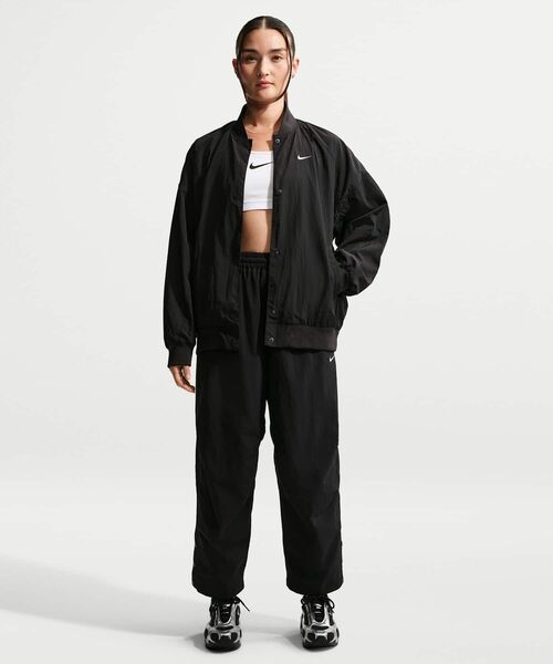 NIKE（ナイキ）の「ナイキ スポーツウェア ウィメンズ オーバーサイズド バーシティ ジャケット / Nike Sportswear Women's Oversized Varsity Jacket IF0333-010 Black（ブルゾン・レディース・ブラック・XL/L/S/XS/M）」の13枚目の写真