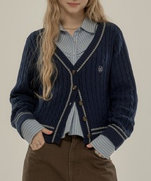 hazyl | trad cable V cardigan / トラッドケーブルVカーディガン(カーディガン/ボレロ)