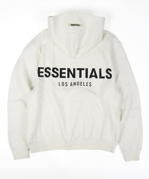 FOG ESSENTIALS(エフオージーエッセンシャルズ)の「(RS)【FOG ESSENTIALS LA LOGO SWEAT HOODIE】エッセンシャルズ バックロゴ パーカ(パーカー・メンズ・ブラック/ホワイト・MEDIUM/X-LARGE/X-SMALL/LARGE/SMALL)」の3枚目の写真