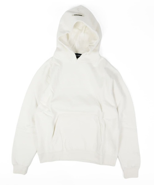 FOG ESSENTIALS(エフオージーエッセンシャルズ)の「(RS)【FOG ESSENTIALS LA LOGO SWEAT HOODIE】エッセンシャルズ バックロゴ パーカ(パーカー・メンズ・ブラック/ホワイト・MEDIUM/X-LARGE/X-SMALL/LARGE/SMALL)」の4枚目の写真