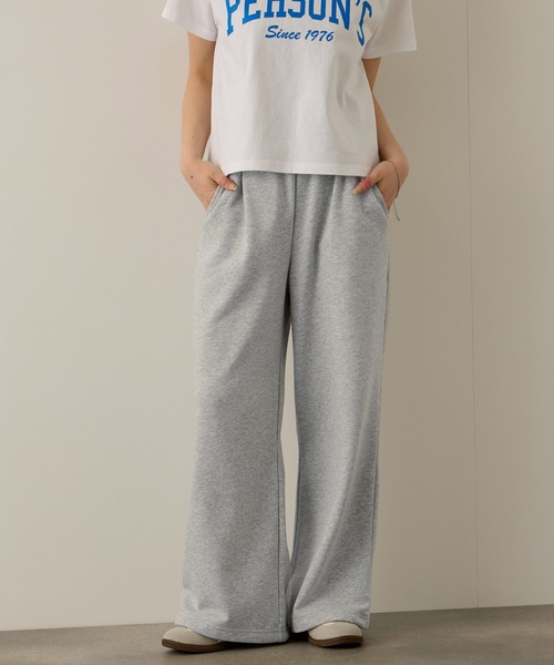 PERSON'S(パーソンズ)の「PERSON'S 別注 バックロゴ 裏毛 スウェットパンツ(スウェットパンツ・レディース・アッシュ/ネイビー・S/FREE)」の8枚目の写真