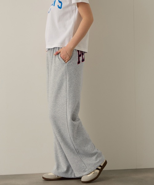 PERSON'S(パーソンズ)の「PERSON'S 別注 バックロゴ 裏毛 スウェットパンツ(スウェットパンツ・レディース・アッシュ/ネイビー・S/FREE)」の9枚目の写真