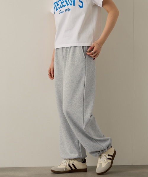 PERSON'S(パーソンズ)の「PERSON'S 別注 バックロゴ 裏毛 スウェットパンツ(スウェットパンツ・レディース・アッシュ/ネイビー・S/FREE)」の11枚目の写真