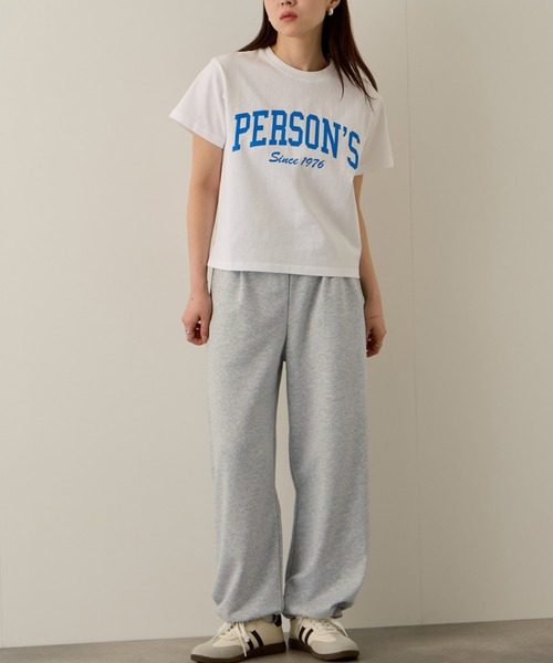 PERSON'S(パーソンズ)の「PERSON'S 別注 バックロゴ 裏毛 スウェットパンツ(スウェットパンツ・レディース・アッシュ/ネイビー・S/FREE)」の21枚目の写真