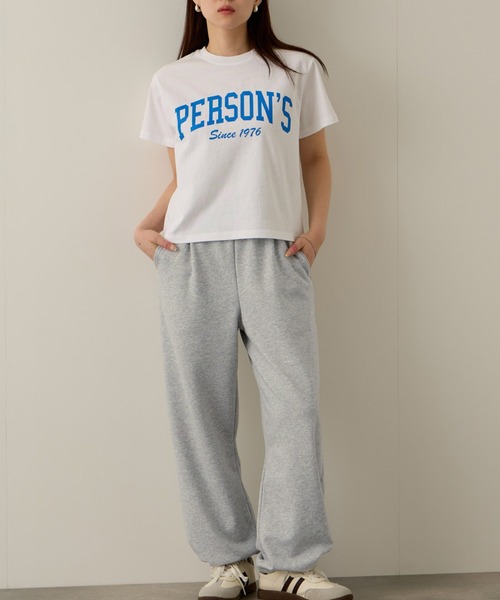 PERSON'S(パーソンズ)の「PERSON'S 別注 バックロゴ 裏毛 スウェットパンツ(スウェットパンツ・レディース・アッシュ/ネイビー・S/FREE)」の20枚目の写真