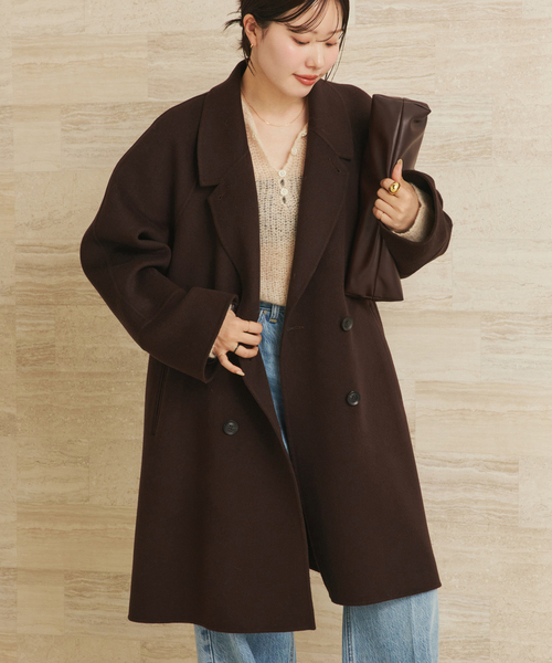 plage（プラージュ）の「A line コート（その他アウター・レディース・チャコールグレー/ブラウン・36/38）」の4枚目の写真