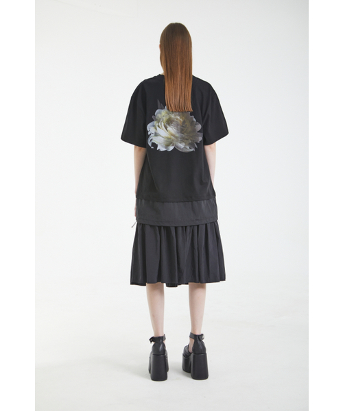 BMUETTE(ビムウィエ)の「レイヤードTシャツ(Tシャツ/カットソー・レディース・ブラック・SMALL/MEDIUM)」の3枚目の写真