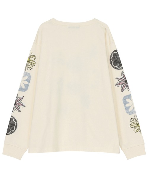 ZUCCa（ズッカ）の「8 FLOWERS T / カットソー（Tシャツ/カットソー・レディース・ダークグレー/オフホワイト・M size/XL）」の6枚目の写真