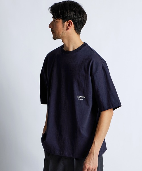 LANVIN en Bleu(ランバンオンブルー)の「8オンス オーバーサイズフィット Tシャツ(Tシャツ/カットソー・メンズ・ブラック/ブルーグレー/ネイビー/オフホワイト・46/52/50/48)」の5枚目の写真