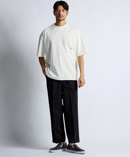 LANVIN en Bleu(ランバンオンブルー)の「8オンス オーバーサイズフィット Tシャツ(Tシャツ/カットソー・メンズ・ブラック/ブルーグレー/ネイビー/オフホワイト・46/52/50/48)」の8枚目の写真