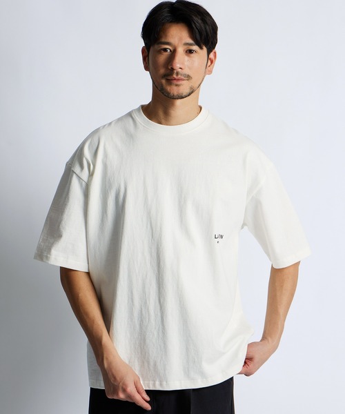 LANVIN en Bleu(ランバンオンブルー)の「8オンス オーバーサイズフィット Tシャツ(Tシャツ/カットソー・メンズ・ブラック/ブルーグレー/ネイビー/オフホワイト・46/52/50/48)」の7枚目の写真