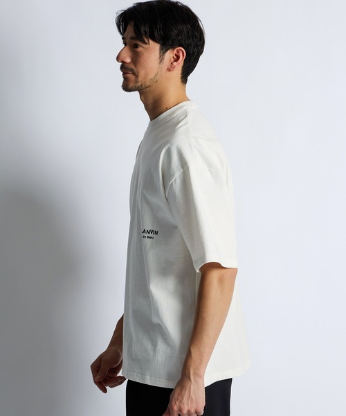 LANVIN en Bleu(ランバンオンブルー)の「8オンス オーバーサイズフィット Tシャツ(Tシャツ/カットソー・メンズ・ブラック/ブルーグレー/ネイビー/オフホワイト・46/52/50/48)」の13枚目の写真