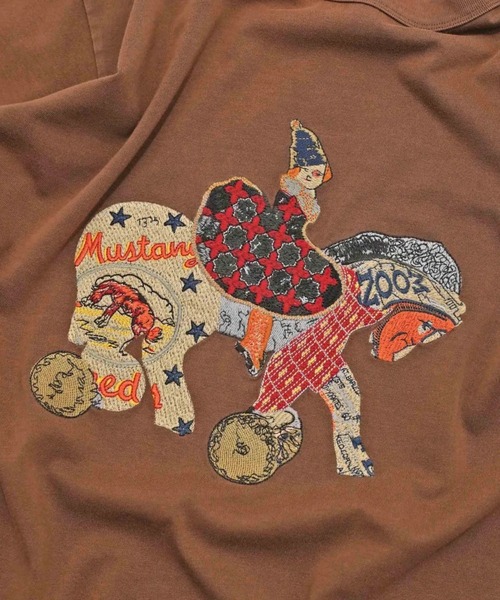samuel zelig（サミュエルゼリグ）の「【samuel zelig】 Collage Horse Tee（Tシャツ/カットソー・メンズ・ブラウン・SMALL/LARGE/MEDIUM）」の6枚目の写真