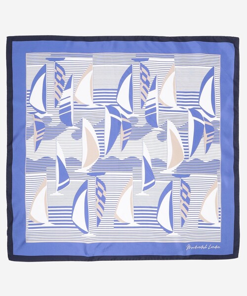 MACKINTOSH LONDON（マッキントッシュ ロンドン）の「RATTI MARINE SQUARE SCARF（バンダナ/スカーフ・レディース・ブルー系その他4・FREE）」の3枚目の写真