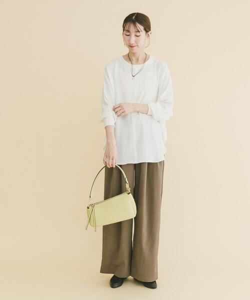 ITEMS URBANRESEARCH（アイテムズ アーバンリサーチ）の「ドルマンブラウス（シャツ/ブラウス・レディース・ブラック/ホワイト/ベージュ系その他・FREE）」の6枚目の写真