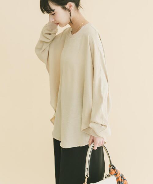 ITEMS URBANRESEARCH（アイテムズ アーバンリサーチ）の「ドルマンブラウス（シャツ/ブラウス・レディース・ブラック/ホワイト/ベージュ系その他・FREE）」の11枚目の写真