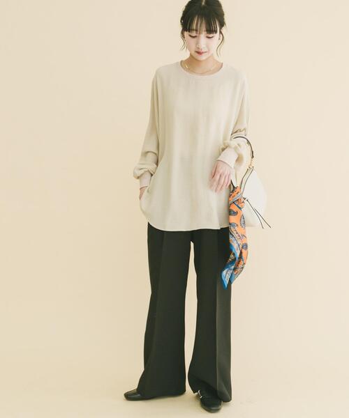 ITEMS URBANRESEARCH（アイテムズ アーバンリサーチ）の「ドルマンブラウス（シャツ/ブラウス・レディース・ブラック/ホワイト/ベージュ系その他・FREE）」の12枚目の写真