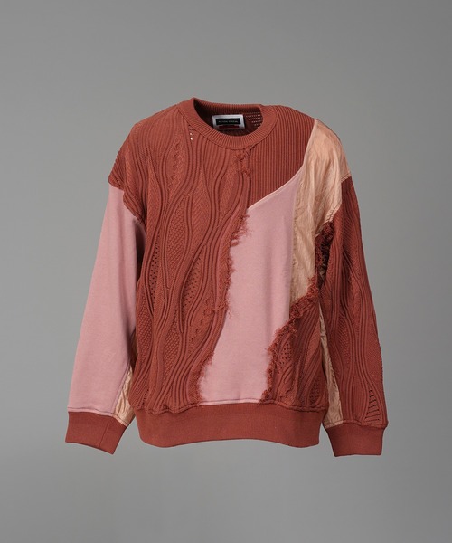MAISON SPECIAL(メゾンスペシャル)の「《UNISEX》Different Material Docking Prime-Over 3D Knit Pullover/異素材ドッキングプライムオーバー3Dニットプルオーバー【MAISON SPECIAL/メゾンスペシャル】(ニット/セーター・メンズ・その他1/ブラック・2/1/0)」の15枚目の写真