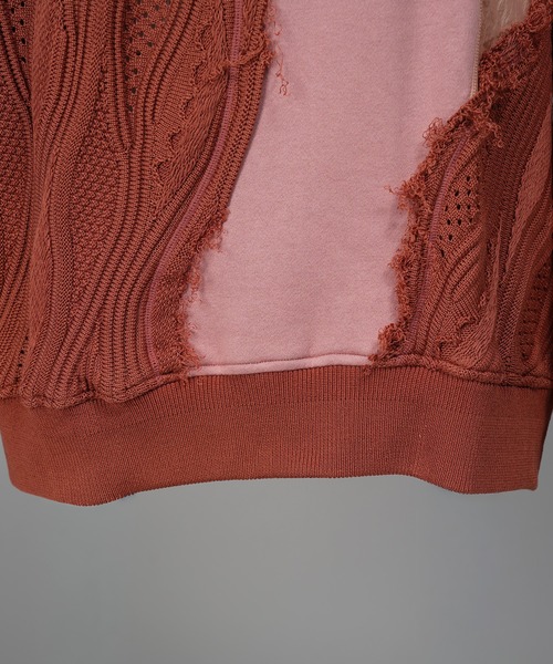 MAISON SPECIAL(メゾンスペシャル)の「《UNISEX》Different Material Docking Prime-Over 3D Knit Pullover/異素材ドッキングプライムオーバー3Dニットプルオーバー【MAISON SPECIAL/メゾンスペシャル】(ニット/セーター・メンズ・その他1/ブラック・2/1/0)」の19枚目の写真