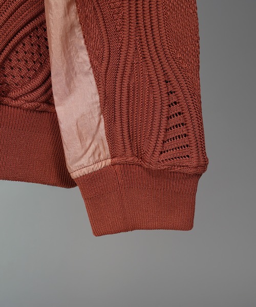 MAISON SPECIAL(メゾンスペシャル)の「《UNISEX》Different Material Docking Prime-Over 3D Knit Pullover/異素材ドッキングプライムオーバー3Dニットプルオーバー【MAISON SPECIAL/メゾンスペシャル】(ニット/セーター・メンズ・その他1/ブラック・2/1/0)」の21枚目の写真
