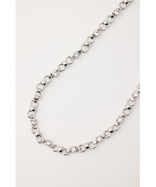 MOUSSY（マウジー）の「【26年SS新作】MIXTURE CHAIN ネックレス（ネックレス・レディース・シルバー・FREE）」の4枚目の写真