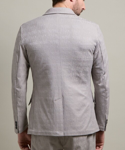 HIDEAWAYS NICOLE（ハイダウェイニコル）の「【HIDEAWAYS BLACK】ブリスタージャカードランダムストライプジャケット（テーラードジャケット・メンズ・ブルー/ブラック/ライトグレー・M/L/XL）」の8枚目の写真