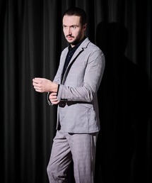 HIDEAWAYS NICOLE | 【HIDEAWAYS BLACK】ブリスタージャカードランダムストライプジャケット(テーラードジャケット)