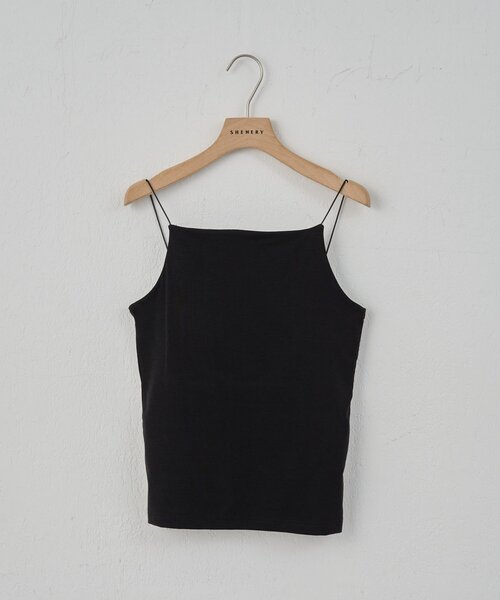 SHENERY（シーナリー）の「バックオープンキャミソール（キャミソール・レディース・ホワイト/ブラック・FREE）」の2枚目の写真