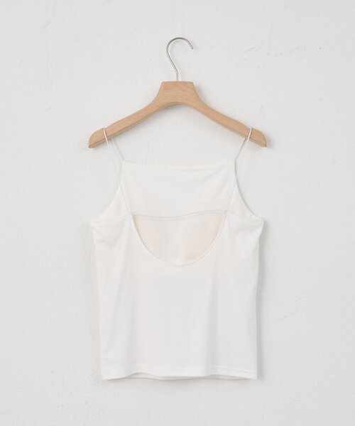 SHENERY（シーナリー）の「バックオープンキャミソール（キャミソール・レディース・ホワイト/ブラック・FREE）」の4枚目の写真