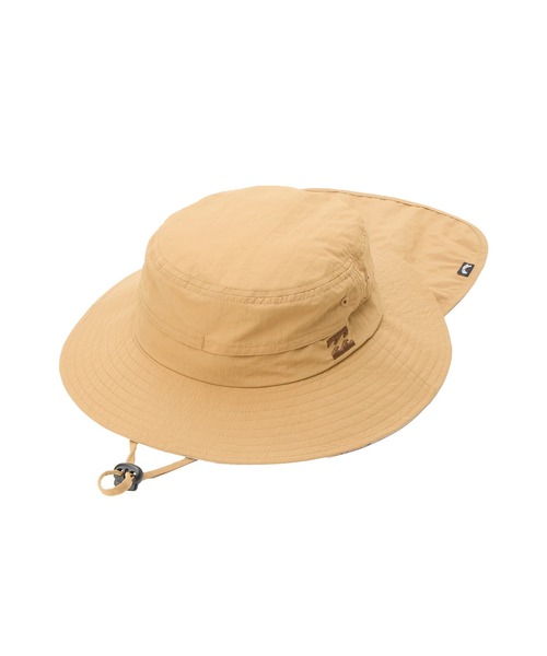 BILLABONG(ビラボン)の「BILLABONG/ビラボン キッズ ハット 水陸両用 UVカット ワンポイント BG015904(ハット・キッズ・サンドベージュ/ブラック・FREE)」の2枚目の写真