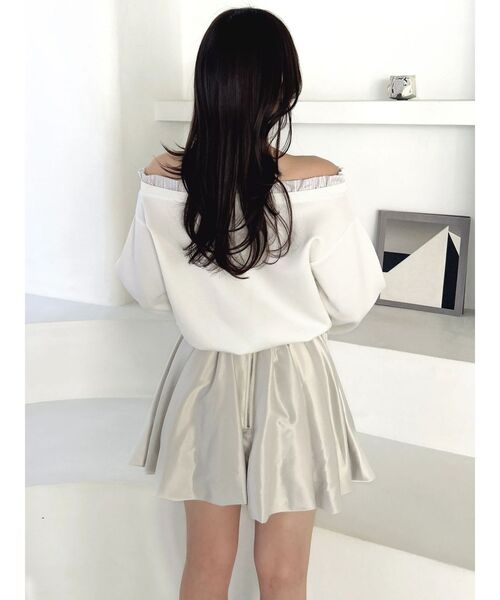 dazzlin(ダズリン)の「フリルドッキングカットプルオーバー(Tシャツ/カットソー・レディース・ネイビー/グレー/オフホワイト・FREE)」の17枚目の写真