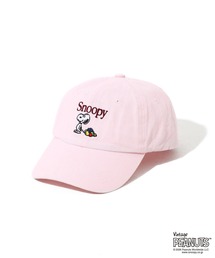 FRUIT OF THE LOOM（フルーツオブザルーム）の「FTL x PEANUTS ツイルキャップ1 / ピーナッツ コラボ スヌーピーロゴ 帽子（キャップ）」