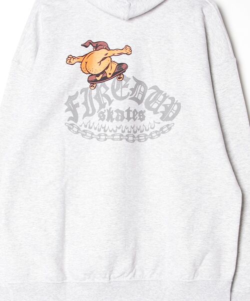 MAGIC NUMBER（マジック ナンバー）の「【MAGIC NUMBER】FIRED UP × MAGIC NUMBER SKATE GLEMLIN SWEAT PARKA（パーカー・メンズ・アッシュグレー/ブラック・MEDIUM/LARGE/X-LARGE）」の14枚目の写真