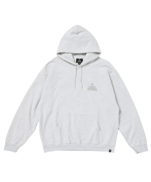 MAGIC NUMBER（マジック ナンバー）の「【MAGIC NUMBER】FIRED UP × MAGIC NUMBER SKATE GLEMLIN SWEAT PARKA（パーカー・メンズ・アッシュグレー/ブラック・MEDIUM/LARGE/X-LARGE）」の11枚目の写真