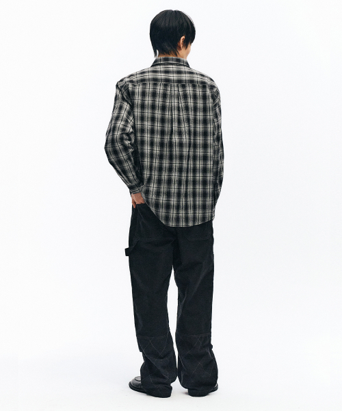 INTEMPOMOOD(インテンポムード)の「ブリーズシアサーカーチェックシャツ_ブラック(シャツ/ブラウス・メンズ・ブラック・MEDIUM/LARGE)」の11枚目の写真
