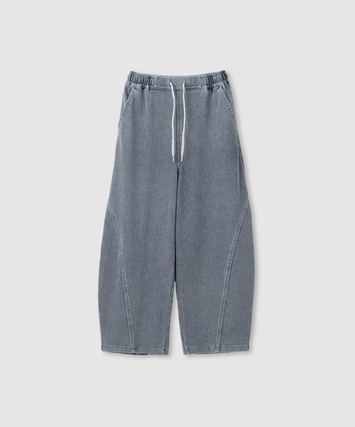 NAVY(ネイビー)の「【NAVY SARARI /ネイビー サラリ】 キッズ ニットデニム バレルレッグパンツ 冷感 ストレッチ性(デニムパンツ・キッズ・グレー/ブルー・130cm/140cm/150cm/160cm)」の2枚目の写真