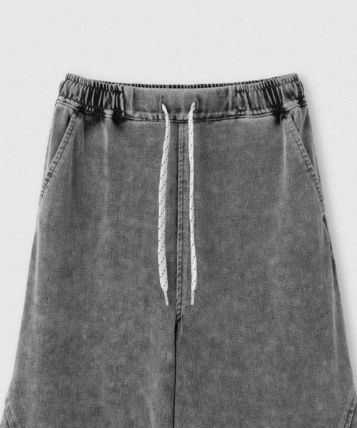 NAVY(ネイビー)の「【NAVY SARARI /ネイビー サラリ】 キッズ ニットデニム バレルレッグパンツ 冷感 ストレッチ性(デニムパンツ・キッズ・グレー/ブルー・130cm/140cm/150cm/160cm)」の3枚目の写真
